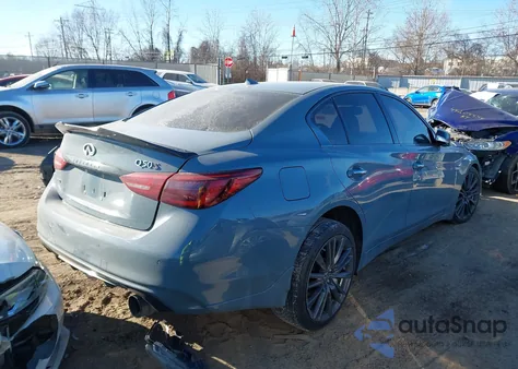 2021 Infiniti Q50 Red Sport 400 Awd из США, поврежденный, VIN JN1FV7DR8MM881030